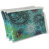 Ice Pack for Lunch Boxes (3 Pack) by Bentology (6"x4.5") - Paisley Design