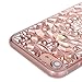 iPhone 7 Plus Case, iPhone 8 Plus Case, Clear Crystal Sparkle 3D Diamond-Shaped Design Flexible TPU Protective Case Slim Thin fit Apple iPhone 7/8 Plus 5.5 Inch (Rose Gold)