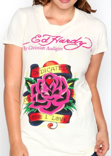 ED HARDY Dedicated to the one I Love Plus Size Shirt