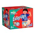 Pampers Easy Ups Trainers for Boys, Size 6 (37+ Lbs), Value Pack, 66 Training Pants