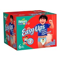 Pampers Easy Ups Trainers for Boys, Size 6 (37+ Lbs), Value Pack, 66 Training Pants