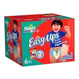 Pampers Easy Ups Pull-On Diapers for Boys, Size 6, Value Pack, 66 Easy Ups