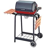 Meco 9325 Deluxe Electric Cart Grill, Satin Black