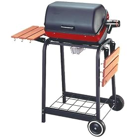 Meco 9325 Deluxe Electric Cart Grill, Satin Black