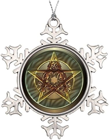 BetheKing Pentacle Pagan Personalised Christmas Tree Decoration