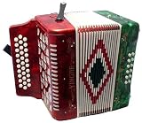 Product details for Full Size 3 Row Accordion - TriColor with Free Hardshell Carrying Case