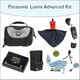 Advanced Accessory Kit With High Capacity DMW-BLD10 Extended Battery, Zing Deluxe Camera/Camcorder Carrying Case, 1 Hour Rapid Charger and much more For Panasonic GF2