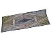 Dusty Blue Vintage Sari Patchwork Beaded Indian Table Runner 60