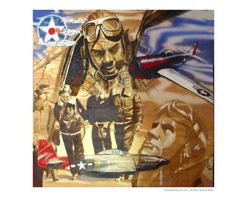 Black Hawks (Tuskegee AirMen) People Giclee Poster Print by Ansel E Butler, 10x8
