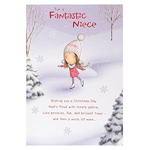 Amazon.com : Fantastic Niece at Christmas, Christmas Greetings Card ...