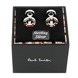 Paul Smith stirling silver/enamel cufflinks PS7692