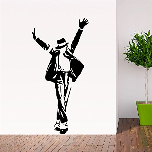 FairyTeller Forever King Of Pop Michael Jackson Wall Stickers Music Fans Room Decoration 8489. Vinyl Adesivo De Paredes Home Decals Art 3.5