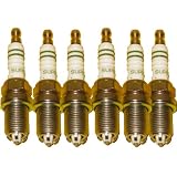 6 Piece Set of Bosch OEM Spark Plugs # 0242240587 FGR6KQE 7413 - Fits: Audi Porsche by Bosch