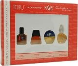 Womens Collection Variety By Dana For Women, Set-4 Piece Variety With Tabu & Incognito & Navy & California, 0.1-Ounce Bottle