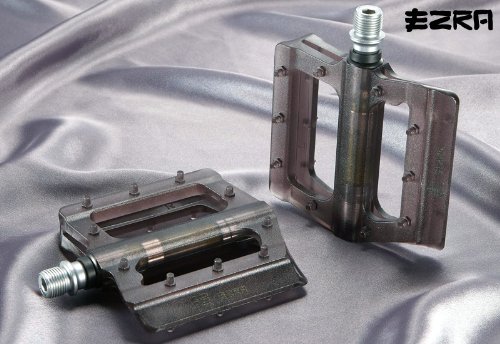 EZRA Flats Plastic Pedals Translucent Black