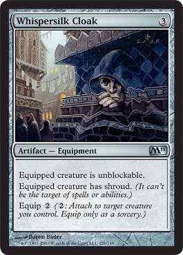 Magic: the Gathering - Whispersilk Cloak - Magic 2011 On Sale