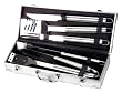 Style Asia HW4112 Chefs Basics Select 6-Piece Stainless-Steel BBQ Set in Metal Case
