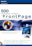 500 Homepage-Vorlagen für FrontPage. CD-ROM für Windows. Der smarte Weg zu bessseren Homepage