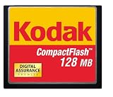 Kodak Compact Flash Card 128 MB KPCF128SCS