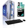 CybertronPC X-Cruiser2 CAAN1120USQ, Silver, AMD ATHLON II X2 Dual Core (2.8GHz), 3GB DDR3, 320GB HDD, DVDRW, ATI RADEON HD4350, 400 Watt Power Supply, Windows 7 Home Premium 64-bit, 1 Year Parts & Labor Warranty