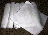 Spa at Newport Ultra-Microfiber WHITE Fantasy Facial Washcloths 7-pack