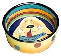 Henriksen Imports Mary Naylor Large Golden Retriever Dog Dish