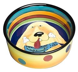 Henriksen Imports Mary Naylor Large Golden Retriever Dog Dish