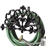 Outdoor Living : Black Filigree Half-Round Hose Holder