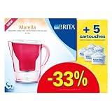 Brita - 1008195 - 5 Cartouches Maxtra + 1 Carafe Marella Funky Purple - Rose