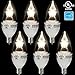 TORCHSTAR Dimmable E12 LED Candelabra Bulb, Pack of 6