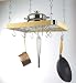 Concept Housewares Cookware Square Ceiling Rack - Natural Wood