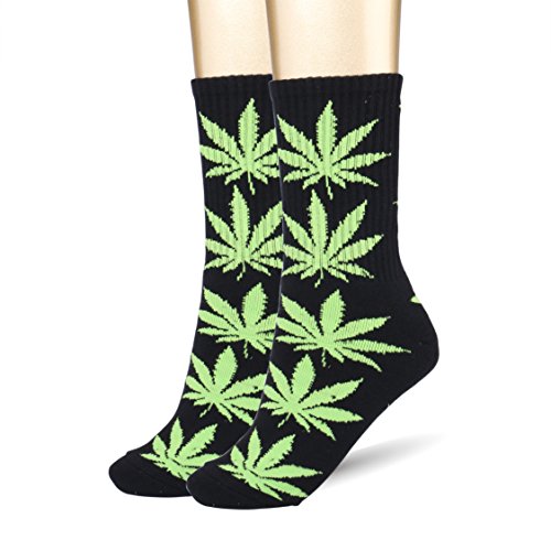 Bemaystar Marijuana Weed Leaf Cotton Socks Sport Socks Men/Women