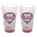 Philadelphia Phillies Frosted Pint Glass (16-Ounce, Set of 2)