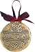 Made in America Holly Berry Bronze Metal Christmas Ornament Made in USA