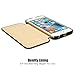 Jisoncase iPhone 6S Vintage Leather Stand Case Magnetic Flip Phone Cover for Apple iPhone 6/ 6S Black (JS-I6S-05M10)