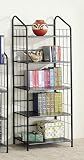 Coaster Five Tier Black Metal Bookcase