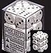 Chessex Dice d6 Sets: Arctic Camo Speckled - 16mm Six Sided Die (12) Block of Dice