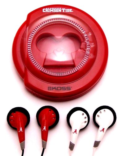 Koss Sportbuds 2 Pack Stereo Earphones with Team Logo Case (University of Alabama) 51MHaFrrzNL Koss Sportbuds 2 Pack Stereo Earphones with Team Logo Case (University of Alabama)