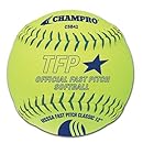 Champro Leather USSSA Fast Pitch Ball (Optic Yellow, 12-Inch)