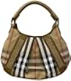 Burberry Phoebe Brown Check Canvas and Studded Leather Shoulder Bag 3201107