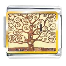 The Tree Of Life Painting Italian Charms Bracelet Link
