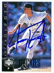 Jerry Dipoto autographed Baseball Card (Colorado Rockies) 1998 Upper Deck #351