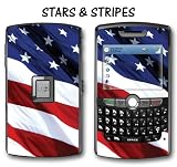 Blackberry World (8800, 8820, 8830) Designer Vinyl Skin - Stars N Stripes