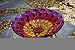 Azalea Stained Glass Birdbath