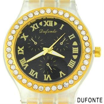 Dufonte By Lucien Piccard Brand New Watch with Crystals