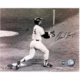 Charlie Hough LA Dodgers Autographed Reggie Jackson Home Run 8x10 Photograph