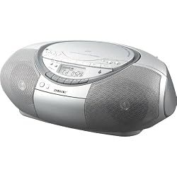 Sony CFD-S350 CD/Cassette Portable Boombox (Silver)