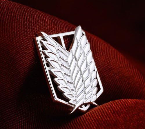 925 Sterling Silver Necklace Anime Attack on Titan Pendant Necklace