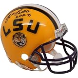 NCAA Riddell LSU Tigers #25 Y.A. Tittle Autographed Replica Miniature Helmet