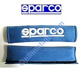 Sparco (2 Inch) Alcantara Memory Foam Blue Color Seat Belt Shoulder Harness Pad